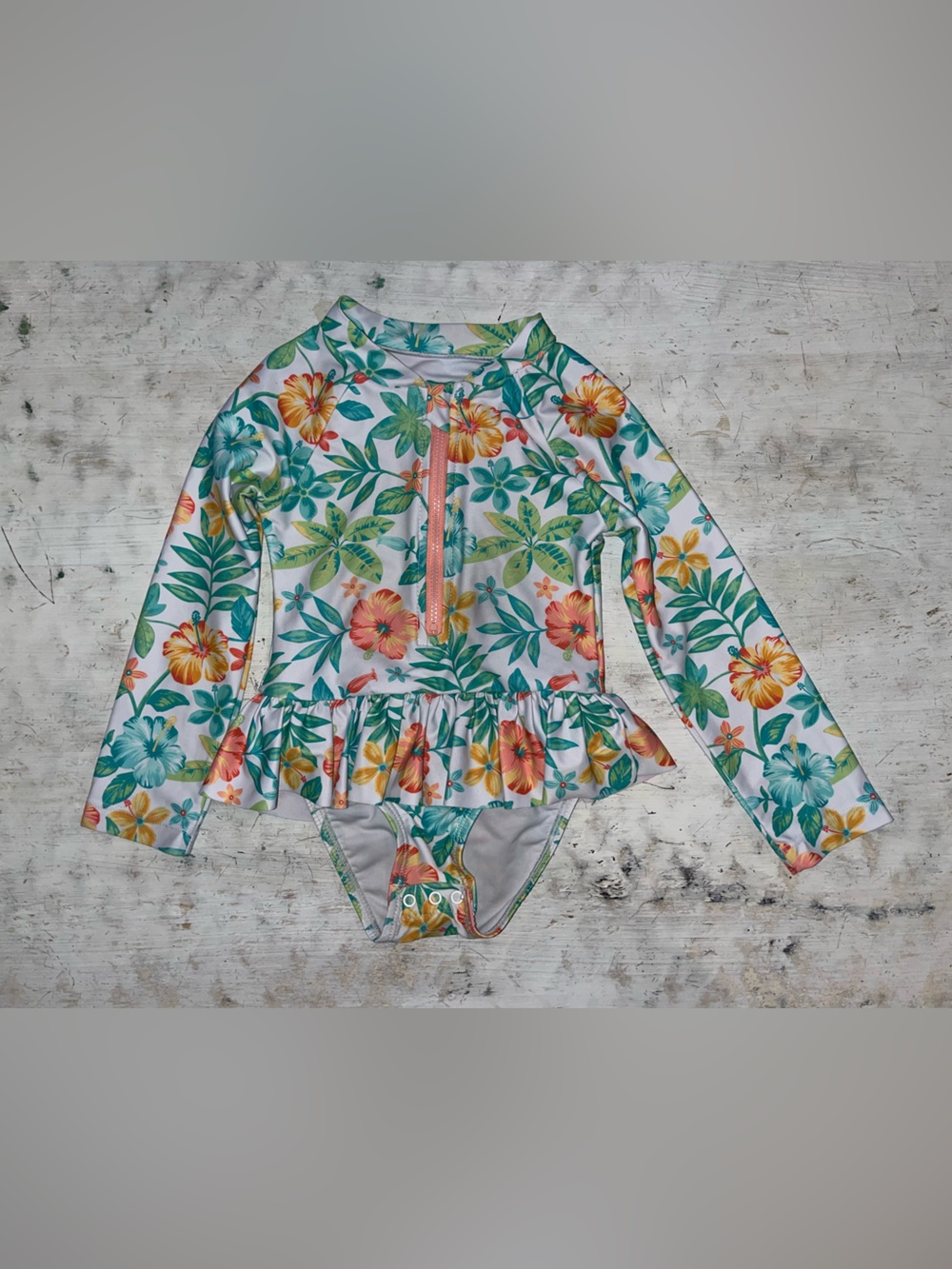 Little Me full piece rash guard swimsuit | size 3t